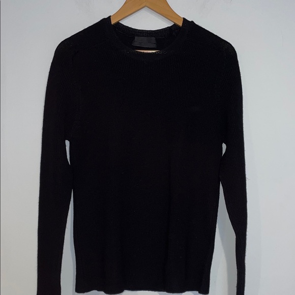 Balenciaga Sweaters - Balenciaga Women’s Black Crewneck Knit Sweater Sz Large
